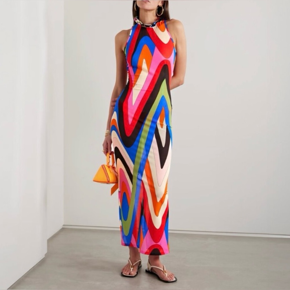 PUCCI printed long dress. Size M (fits XS-M).
